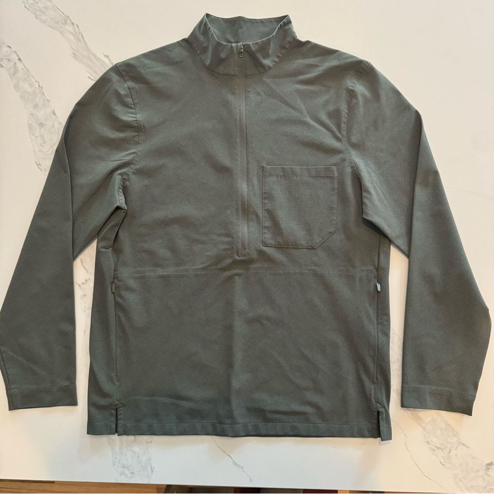 Lululemon WovenAir Half-zip Olive Green